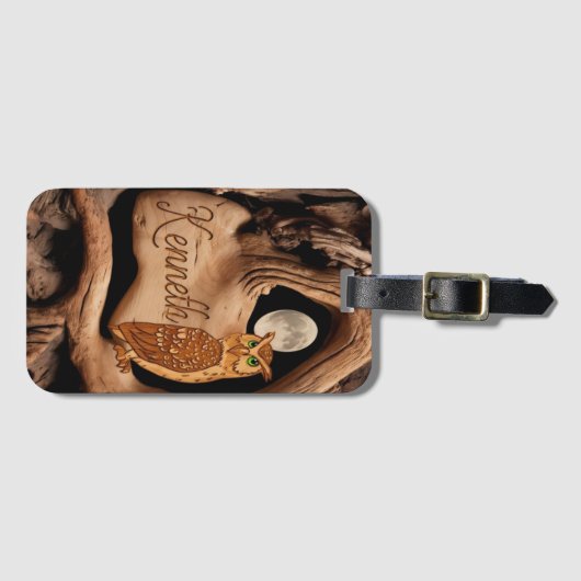 Kenneth's Moonlight Uil Bagagelabel (Voorkant (horizontaal))