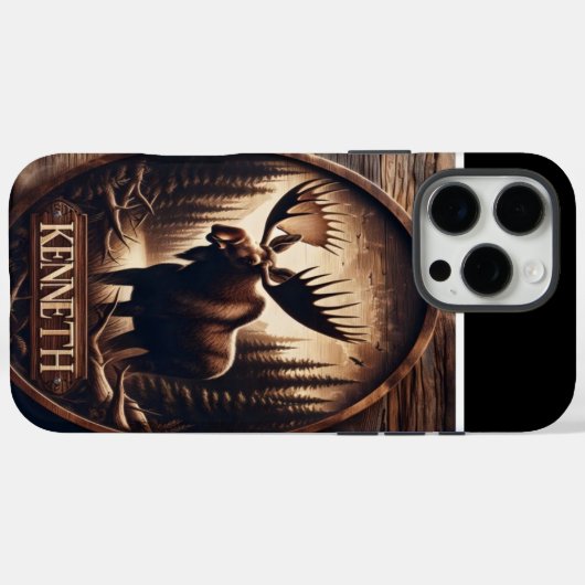 Kenneth's Moose Crest Case-Mate iPhone Case (Achterkant (horizontaal))