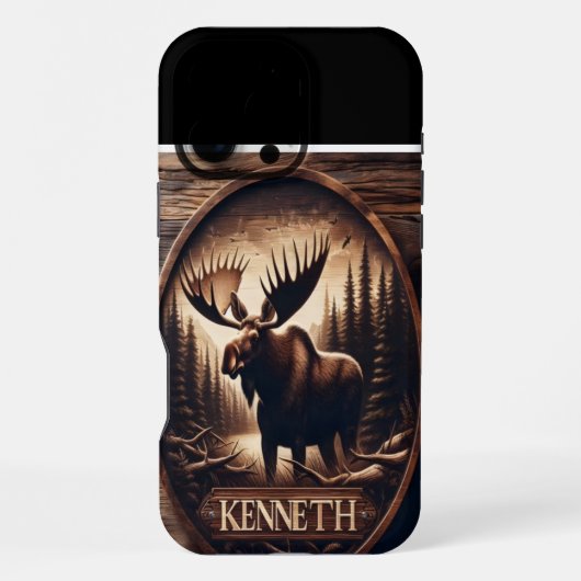 Kenneth's Moose Crest iPhone Hoesje (Achterkant)