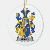 Kenney Family Crest Keramisch Ornament (Links)