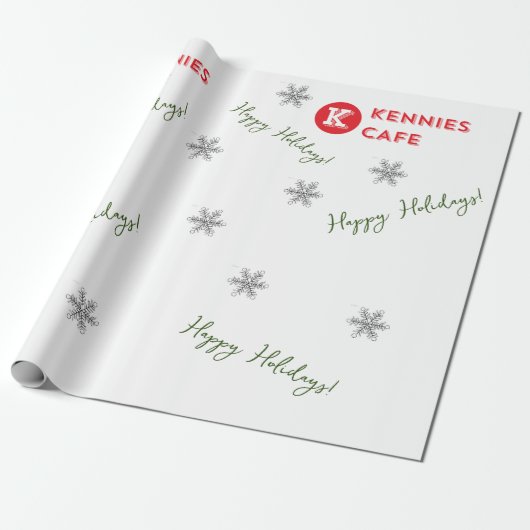 Kennies Cafes Kerst inpakpapier (Uitgerold)