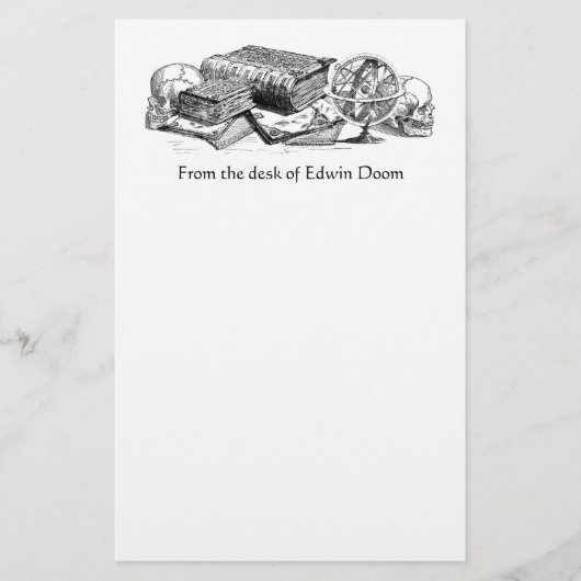 Kennis en dood briefpapier (Voorkant)