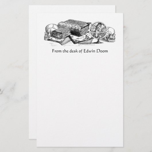 Kennis en dood briefpapier (Voorkant / Achterkant)