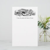 Kennis en dood briefpapier (Staand voorkant)