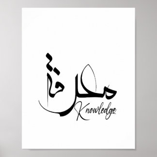 Kennis, inspiratie, modern, minimalistisch, arabis poster