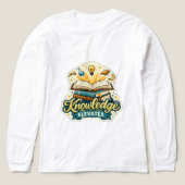Kennis inspireert creatieve leerprestaties Tri-Blend shirt (Voorkant)