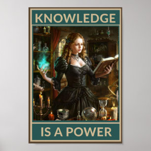Kennis is een kracht poster