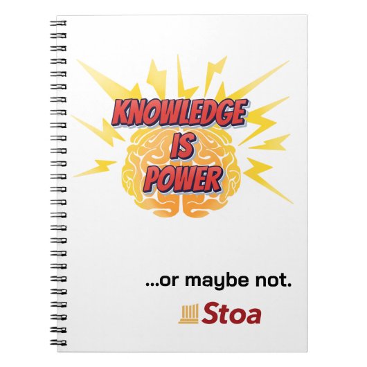 Kennis is een notitieboek van macht (Voorkant)