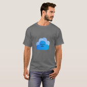 Kennis is een Power Cloud grafisch T-shirt. T-shirt (Voorkant volledig)