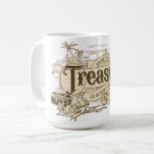 Kennis is een schat, lezersgeschenk, leraar koffiemok (Voorkant links)