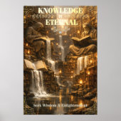 Kennis is Eeuwig – Wijsheid Bibliotheek Poster (Voorkant)