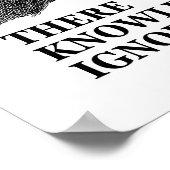 Kennis is goed - Onwetendheid is kwaad (Socrates) Poster (Hoek)