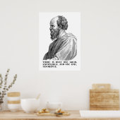 Kennis is goed - Onwetendheid is kwaad (Socrates) Poster (Keuken)