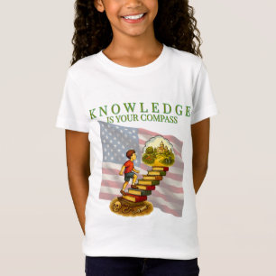 Kennis is je kompas – Inspirerend T-shirt
