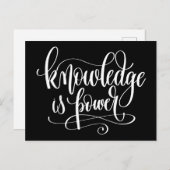 Kennis is kracht briefkaart (Voorkant / Achterkant)