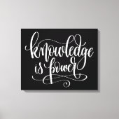 Kennis is kracht canvas afdruk (Voorkant)