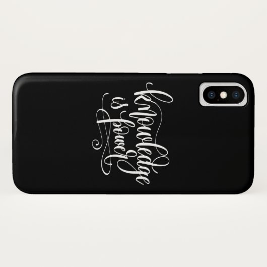 Kennis is kracht Case-Mate iPhone case (Achterkant (horizontaal))