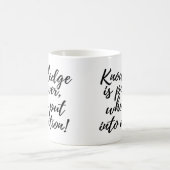 Kennis is Kracht Koffiekop Mok (Center)