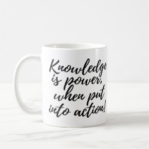 Kennis is Kracht Koffiekop Mok