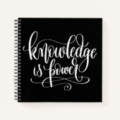 Kennis is kracht notitieboek (Voorkant)