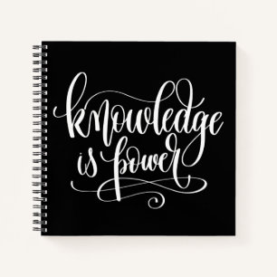 Kennis is kracht notitieboek