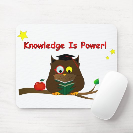 Kennis is macht! muismat (Met muis)
