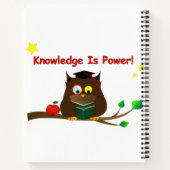 Kennis is macht! notitieboek (Achterkant)