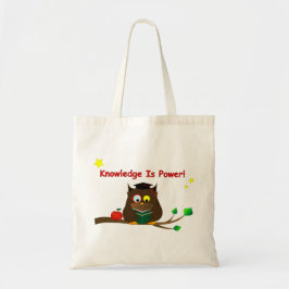 Kennis is macht! tote bag