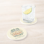 Kennis is Magie Boek Heks Botanisch Maan Zandsteen Onderzetter (Zijkant)