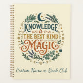 Kennis is Magie Hekserige Academische Boek Botanis Planner (Voorkant)