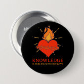 Kennis is nutteloos zonder liefde Button (Voorkant /achterkant)