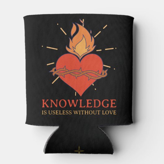 Kennis is nutteloos zonder liefde Koelbox Blikjeskoeler (Achterkant)