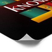 Kennis is Power Bookscase Poster (Hoek)