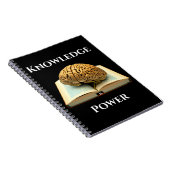 Kennis is Power - Gold Edition Notitieboek (Rechterzijde)