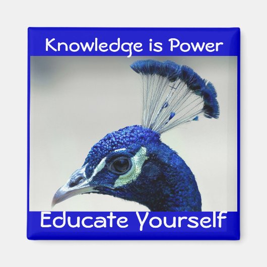 Kennis is Power magneet (Voorkant)