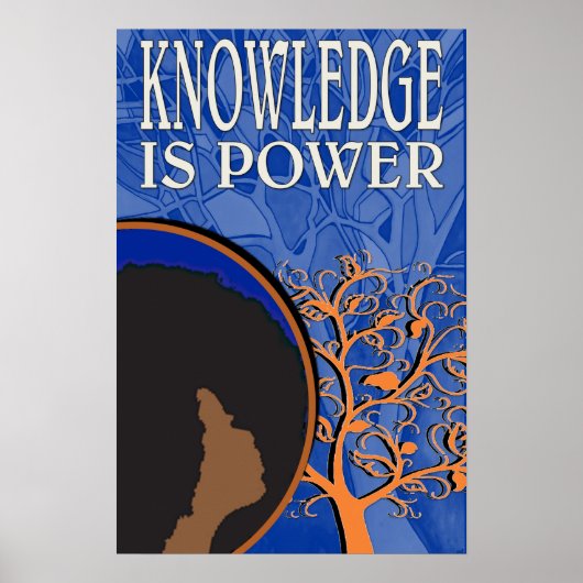 Kennis is Power Poster (Voorkant)