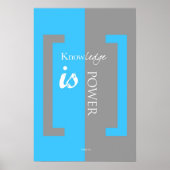 Kennis is Power Poster (Voorkant)