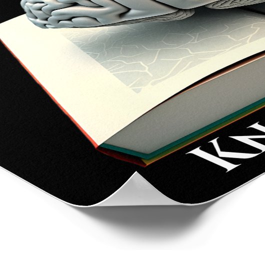 Kennis is Power - Silver Edition Poster (Hoek)