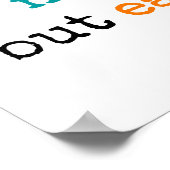 Kennis is voedsel, maar schepping is leven - poste poster (Hoek)