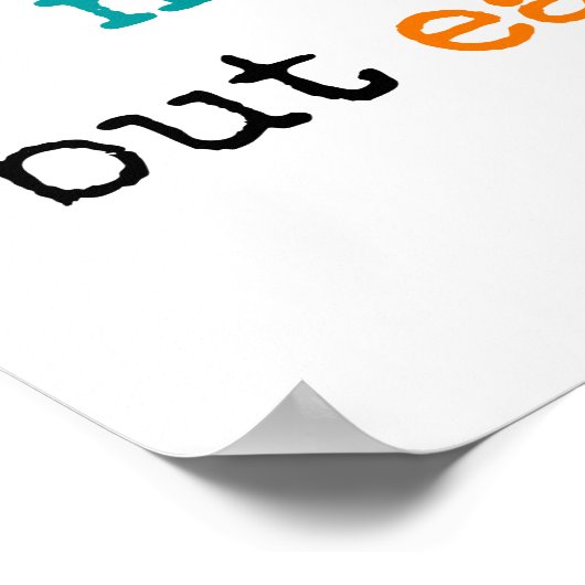 Kennis is voedsel, maar schepping is leven - poste poster (Hoek)