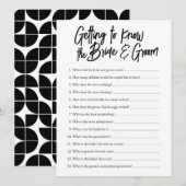 kennis maken met de bruid - en groom - douche kaart (Voorkant / Achterkant)