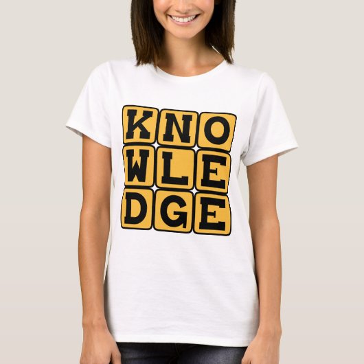 Kennis, Onderwijs Wijsheid T-shirt (Voorkant)