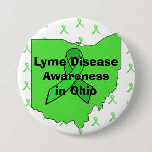 Kennis over de ziekte van Lyme in Ohio-knop Ronde Button 7,6 Cm