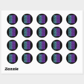 Kennis over machtspreventie ronde sticker (Vel)