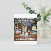 Kennis van de hond zout in de oceanen briefkaart (Staand voorkant)