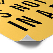 Kennis weet dat tomaat een woekercitaat is poster (Hoek)