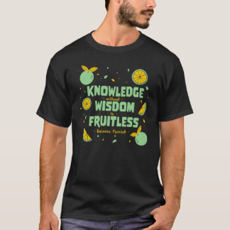 Kennis zonder Wisdom Guinese Afrikaanse Proverb Q T-shirt
