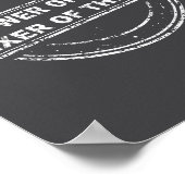 Kennisdrager Probleemoplosser Grappige Stempel Poster (Hoek)