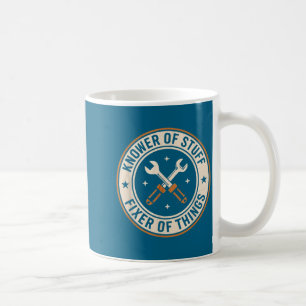 Kennisdrager Probleemoplosser Vintage Vader Humor  Koffiemok