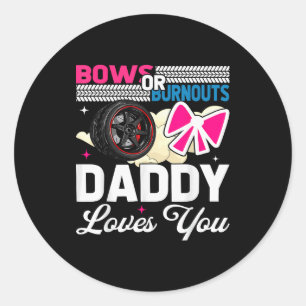 Kennisgeving Geslacht Vader Est Humor Bochten Of U Ronde Sticker